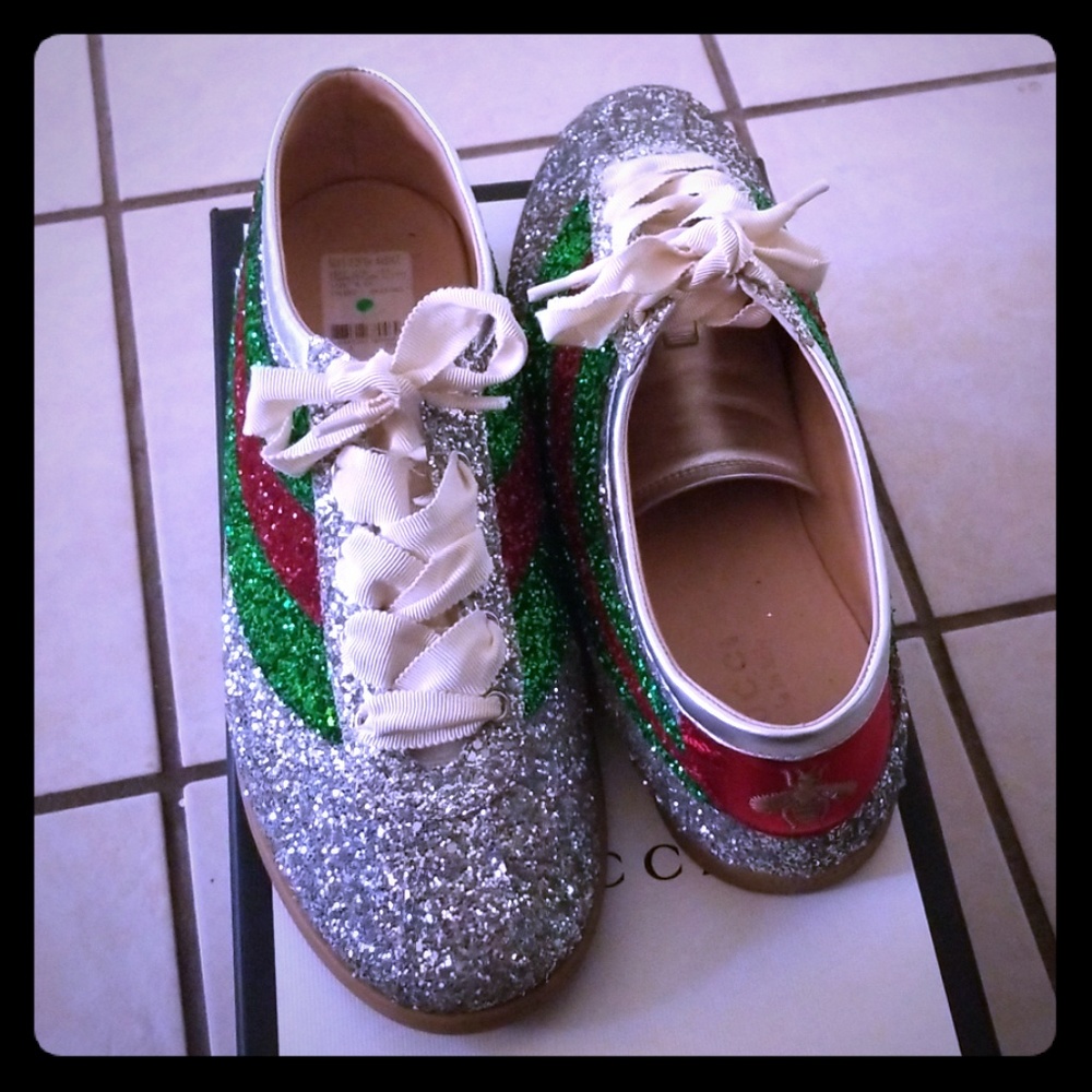 Gucci Falacer glitter sneakers